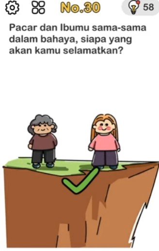 Pacar dan Ibumu Sama Sama dalam Bahaya Siapa yang Akan Kamu Selamatkan Pacar dan Ibumu Sama Sama dalam Bahaya Siapa yang Akan Kamu Selamatkan